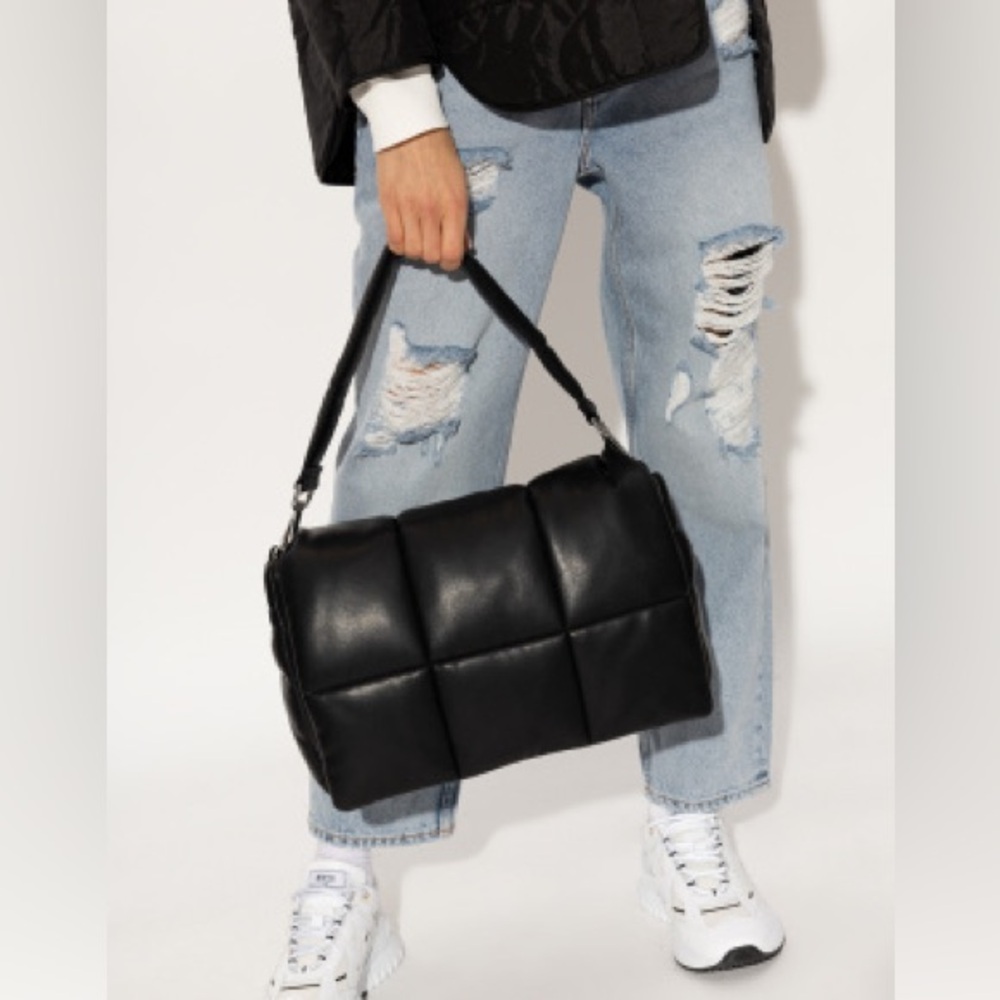 Stand Studio Women's Wanda Faux Leather Clutch Bag - Black
